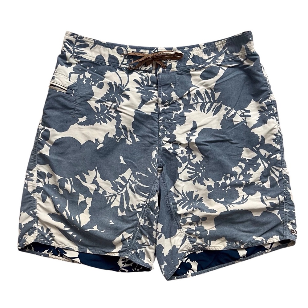 Patagonia Men’s Wavefarer Board Shorts Surf Blue Tropical Beach Summer Size 38